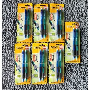 Lot of 7~BiC‎ Clic•Matic Grip XtraComfort Mechanical #2 Pencil,0.7 mm, Discontd.